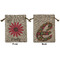 Daisies Medium Burlap Gift Bag - Front & Back (Personalized)