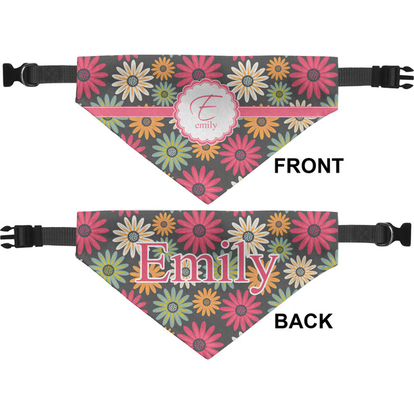 Daisies Medium Dog Bandana Approval