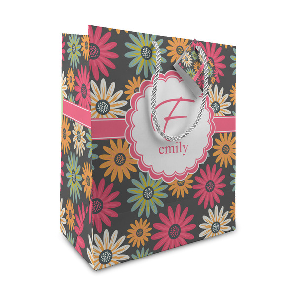 Custom Daisies Medium Gift Bag (Personalized)