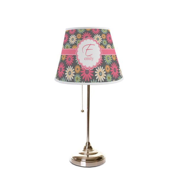 Daisies Poly Film Empire Lampshade - On Stand