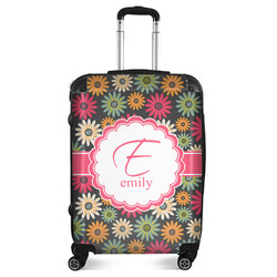 Daisies Suitcase - 24" Medium - Checked (Personalized)
