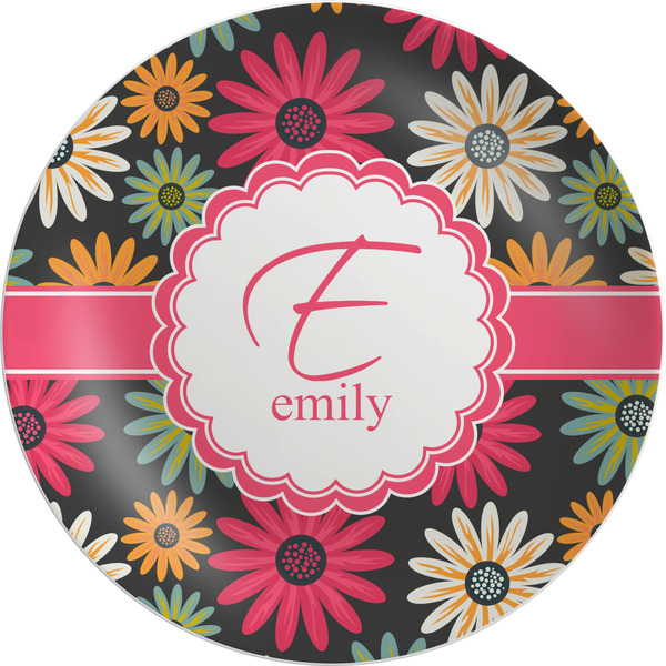 Custom Daisies Melamine Salad Plate - 8" (Personalized)