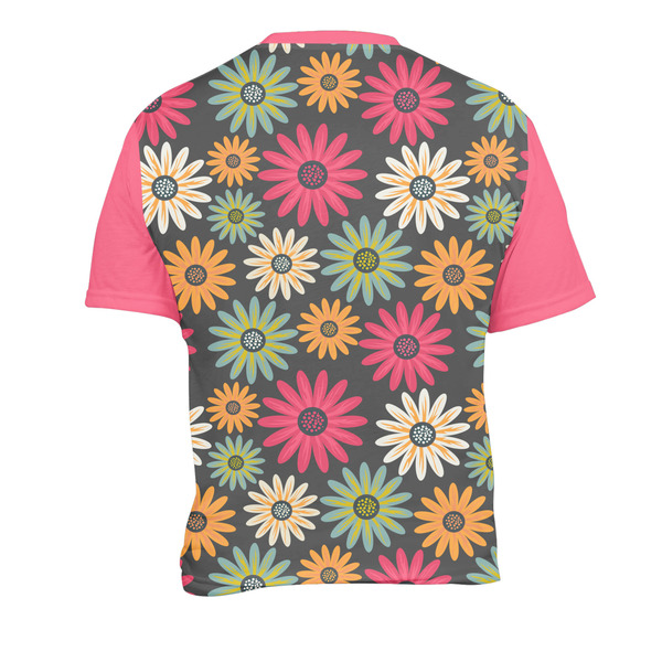 Daisies Men's Crew Neck T Shirt Medium - Back