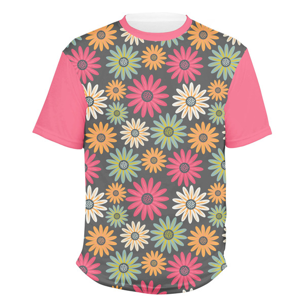 Custom Daisies Men's Crew T-Shirt - 2X Large