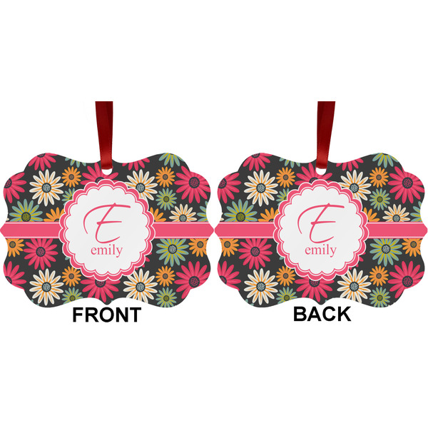 Daisies Metal Benilux Ornament - Front and Back (APPROVAL)
