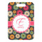 Daisies Metal Luggage Tag - Front Without Strap