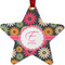 Daisies Metal Star Ornament - Front