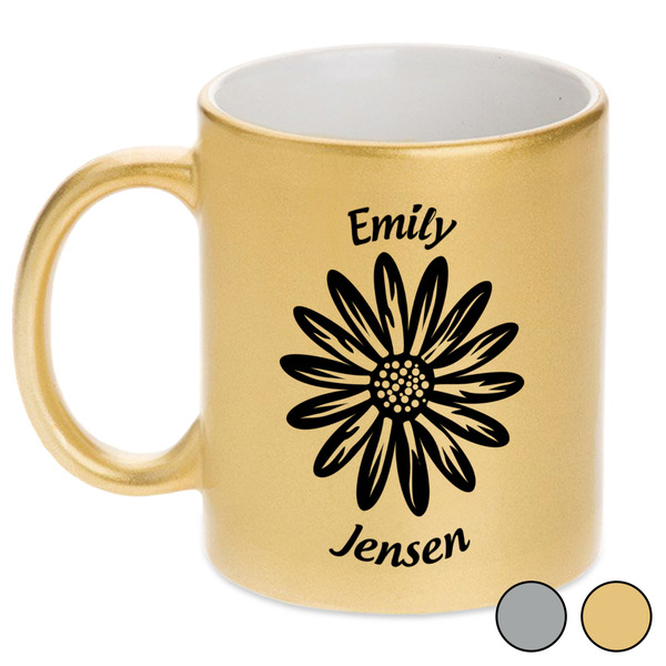 Daisies Metallic Mugs