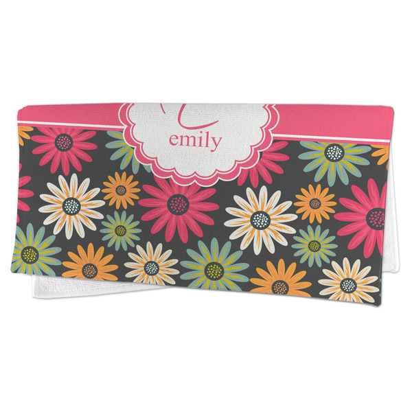 Daisies Microfiber Dish Rag - FOLDED (half)