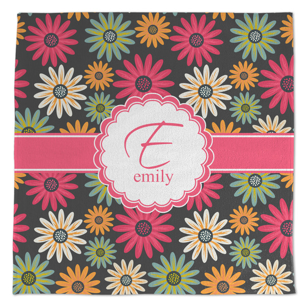 Custom Daisies Microfiber Dish Towel (Personalized)