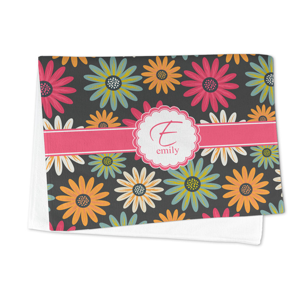 Daisies Microfiber Dish Towel - FOLDED HALF