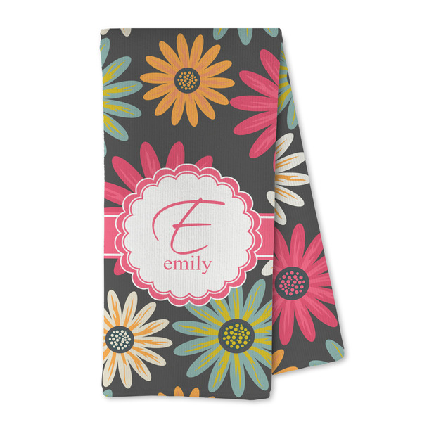 Custom Daisies Kitchen Towel - Microfiber (Personalized)