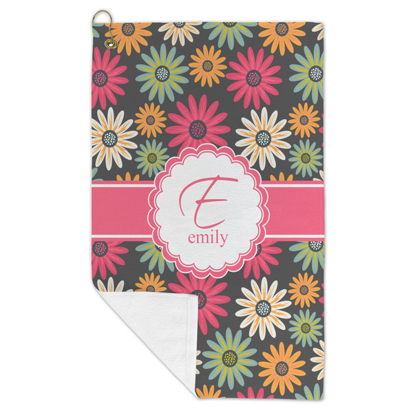 Daisies Microfiber Golf Towels - FOLD
