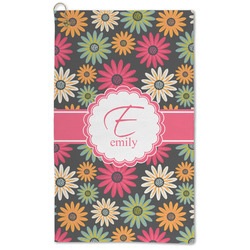 Daisies Microfiber Golf Towel (Personalized)