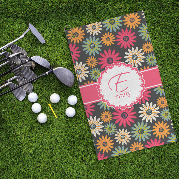 Daisies Microfiber Golf Towels - LIFESTYLE