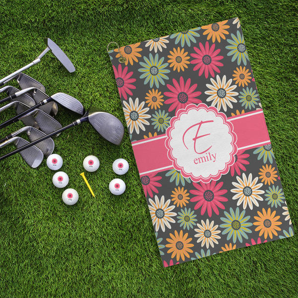 Daisies Microfiber Golf Towels - LIFESTYLE
