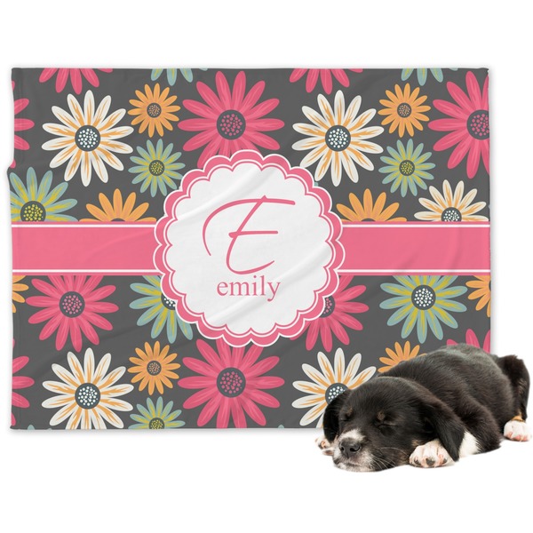Custom Daisies Dog Blanket (Personalized)