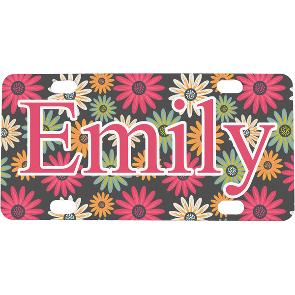 Custom Daisies Mini/Bicycle License Plate (Personalized)