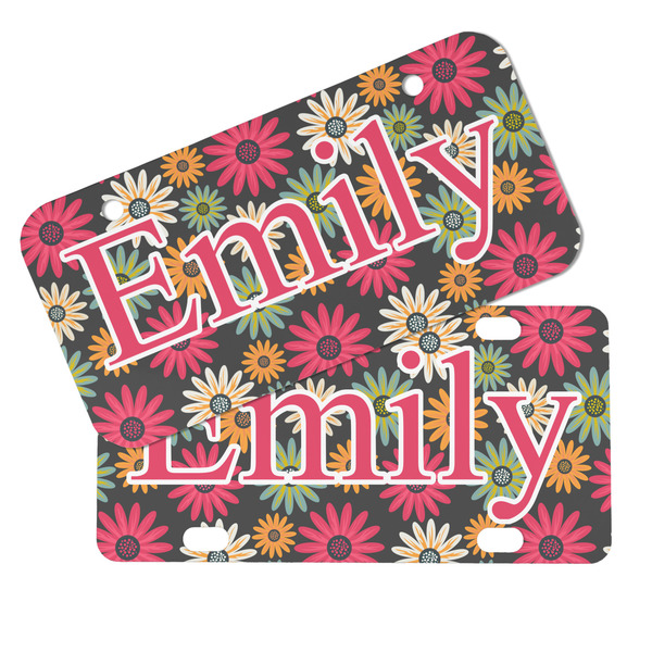 Daisies Mini License Plates - MAIN (4 and 2 Holes)