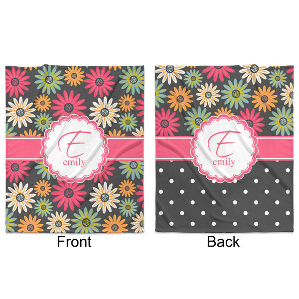 Daisies Minky Blanket - 50"x60" - Double Sided - Front & Back