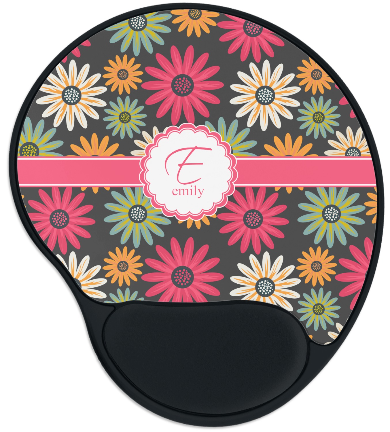 Custom Daisies Mouse Pad with Wrist Support YouCustomizeIt