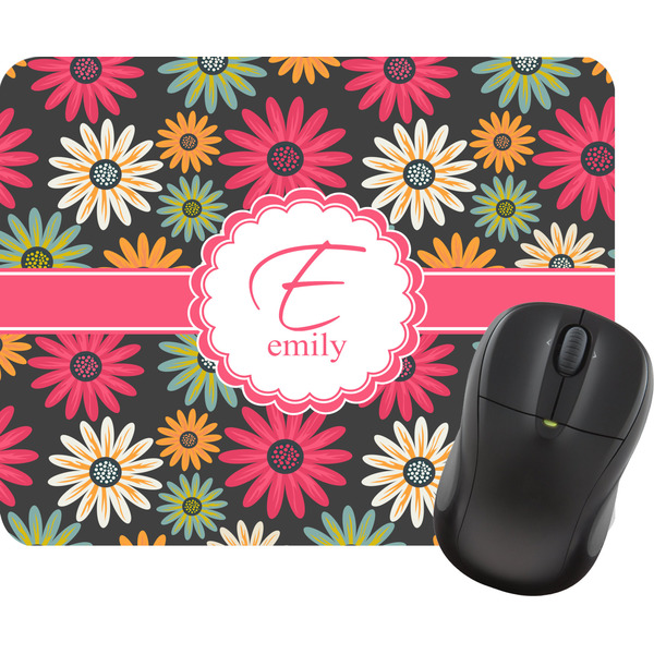 Custom Daisies Rectangular Mouse Pad (Personalized)