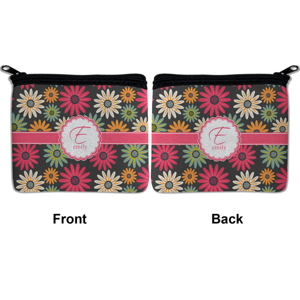 Daisies Neoprene Coin Purse - Front & Back (APPROVAL)