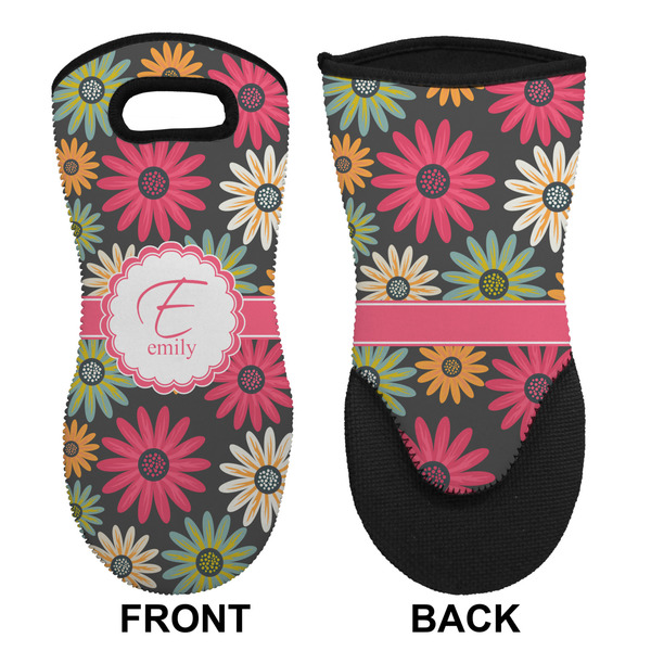 Daisies Neoprene Oven Mitt (Front & Back)