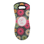 Daisies Neoprene Oven Mitt w/ Name and Initial