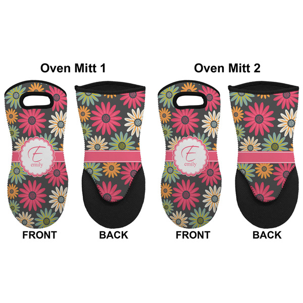 Daisies Neoprene Oven Mitt - Set of 2 - Approval