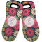Daisies Neoprene Oven Mitts - Set of 2 w/ Name and Initial