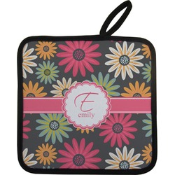 Daisies Pot Holder w/ Name and Initial