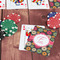Daisies On Table with Poker Chips