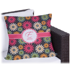 Daisies Outdoor Pillow (Personalized)
