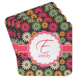 Daisies Paper Coasters w/ Name and Initial