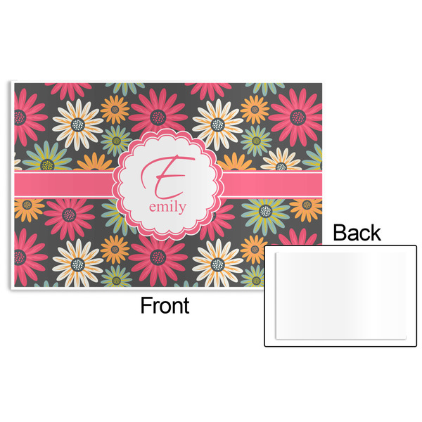 Daisies Disposable Paper Placemat - Front & Back