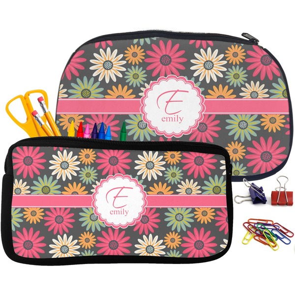 Daisies Pencil / School Supplies Bags Small and Medium