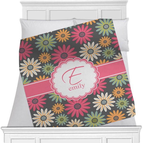 Custom Daisies Minky Blanket (Personalized)