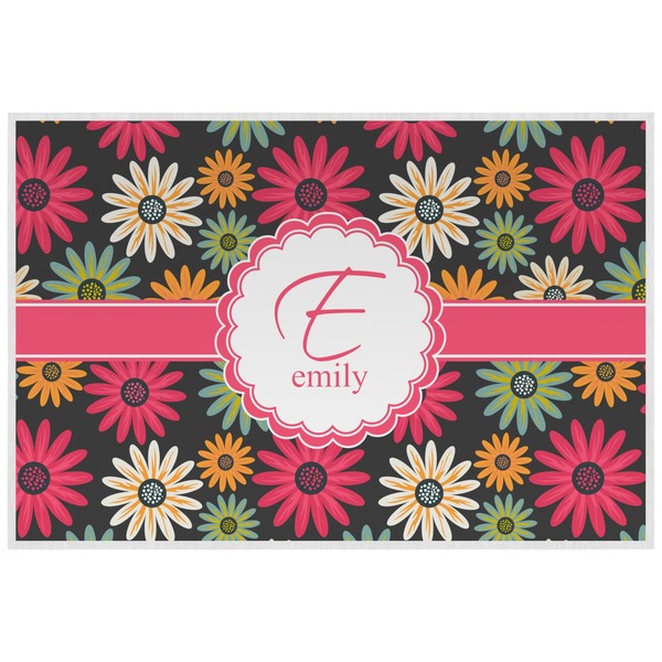 Custom Daisies Laminated Placemat w/ Name and Initial