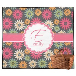 Daisies Outdoor Picnic Blanket (Personalized)