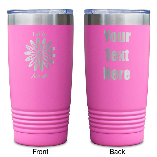 Daisies Pink Polar Camel Tumbler - 20oz - Double Sided - Approval
