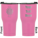 Daisies RTIC Tumbler - Pink - Engraved Front & Back (Personalized)