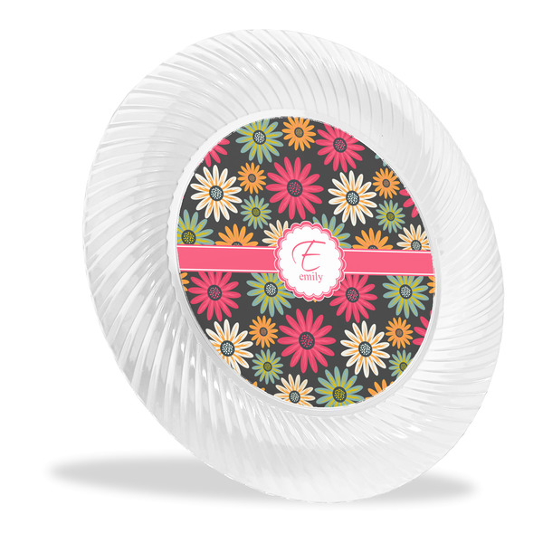 Custom Daisies Plastic Party Dinner Plates - 10" (Personalized)