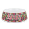 Daisies Plastic Dog Bowl - Medium (Personalized)