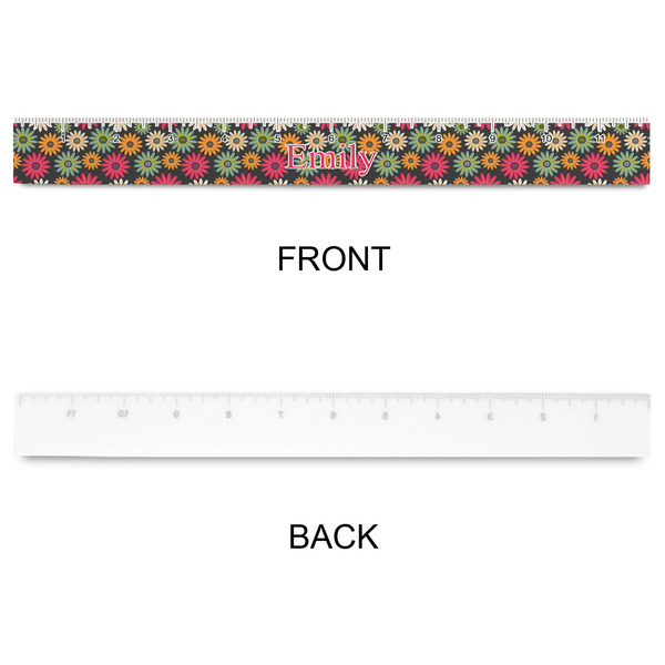 Daisies Plastic Ruler - 12" - APPROVAL