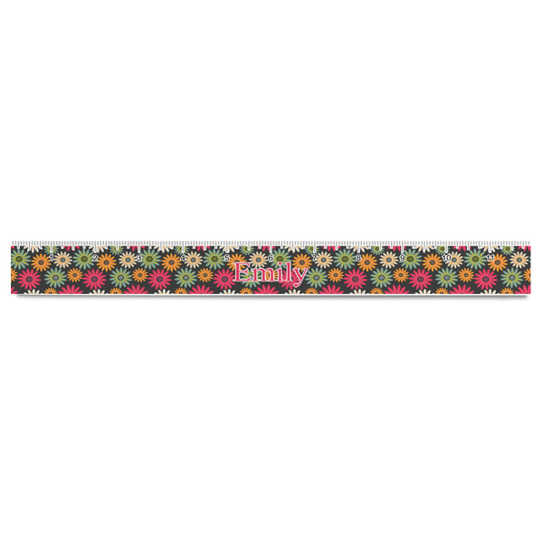 Daisies Plastic Ruler - 12" - FRONT
