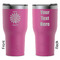 Daisies RTIC Tumbler - Magenta - Double Sided - Front & Back