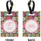 Daisies Rectangle Luggage Tag (Front + Back)