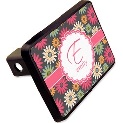 Daisies Rectangular Trailer Hitch Cover - 2" (Personalized)