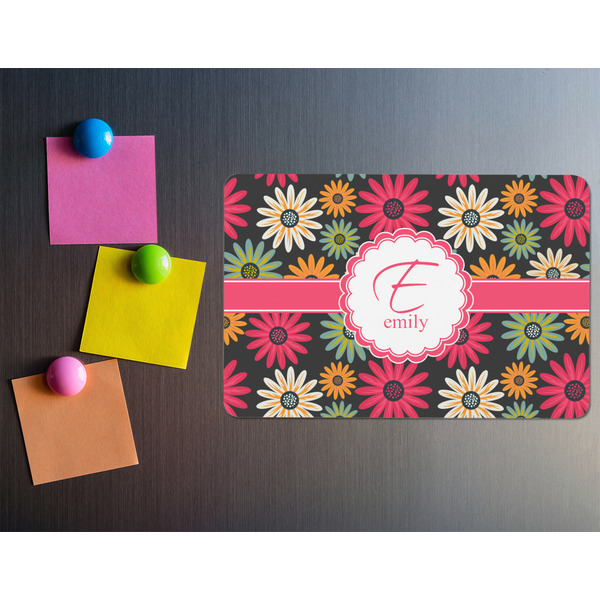 Daisies Rectangular Fridge Magnet - LIFESTYLE